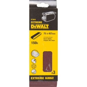 Шлифленты DEWALT DT3644, 75 x 457 мм, 150G, 3 шт., арт. DT3644-QZ