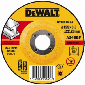 Круг отрезной по металлу 125x22.2x3мм тип 27 DEWALT DT42310, арт. DT42310-XJ