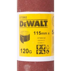 Шлифлист DEWALT DT3582, 5 м x 115 мм, 120G, арт. DT3582-QZ