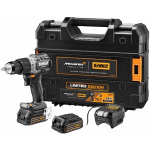 Ударная дрель-шуруповерт DEWALT McLaren Limited Edition DCD85ME2GT, 18 В, 2000 об/мин, с 2 АКБ 1.7 Ач и ЗУ, в кейсе TSTAK, арт. DCD85ME2GT-QW