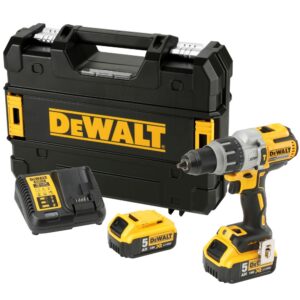Ударная дрель-шуруповерт DEWALT DCD996P2, 18 В, 2250 об/мин, 38250 уд/мин, с 2 АКБ 5 Ач и ЗУ, в кейсе TSTAK (DCD996P2-QW), арт. DCD996P2-QW