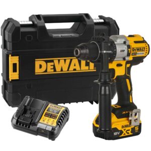 Ударная дрель-шуруповерт DEWALT DCD996P1T, 18 В, 2250 об/мин, 38250 уд/мин, с АКБ 5 Ач и ЗУ, в кейсе TSTAK (DCD996P1NT-XJ), арт. DCD996P1NT-XJ