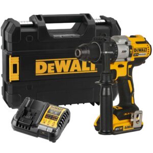 Ударная дрель-шуруповерт DEWALT DCD996D1T, 18 В, 2250 об/мин, 38250 уд/мин, с АКБ 2 Ач и ЗУ, в кейсе TSTAK (DCD996D1NT-XJ), арт. DCD996D1NT-XJ