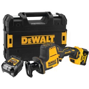 Аккумуляторная сабельная пила DEWALT DCS312L1T, 12 В, 2800 ход/мин, 16 мм, с АКБ 5 Ач и ЗУ, в кейсе TSTAK (DCS312L1NT-XJ), арт. DCS312L1NT-XJ