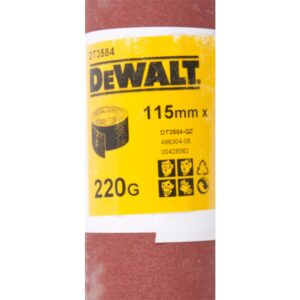 Шлифлист DEWALT DT3584, 5 м x 115 мм, 220G, арт. DT3584-QZ