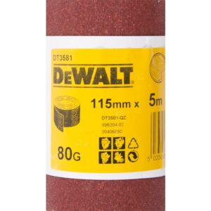 Шлифлист DEWALT DT3581, 5 м x 115 мм, 80G, арт. DT3581-QZ