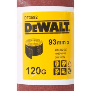 Шлифлист DEWALT DT3592, 5 м x 93 мм, 120G, арт. DT3592-QZ