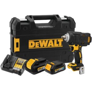 Аккумуляторный гайковерт DEWALT, 18 В, 1084 Нм, 3250 уд/мин, с 2 АКБ 1.7 и 5 Ач и ЗУ, в кейсе TSTAK, арт. DCF891EHGT