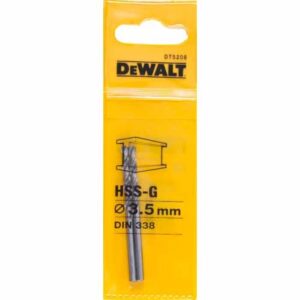 Сверло DEWALT DT5208, по металлу HSS-G, 3.5 x 70 x 39 мм, 2 шт., арт. DT5208-QZ