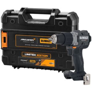 Ударная дрель-шуруповерт DEWALT McLaren Limited Edition DCD85MNT, 18 В, 2000 об/мин, без АКБ и ЗУ, в кейсе TSTAK, арт. DCD85MNT-XJ