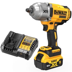 Аккумуляторный гайковерт DEWALT DCF900P1, 18 В, 1898 Нм, 2200 уд/мин, с АКБ 5 Ач и ЗУ (DCF900P1N-XJ), арт. DCF900P1N-XJ