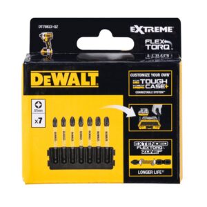 Набор бит DEWALT DT70822, PZ1/PZ2/PZ3, 57 мм, HEX, 7 шт. (DT70822-QZ), арт. DT70822-QZ