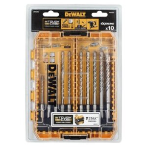 Набор буров в кейсе DEWALT DT70753, EXTREME SDS-plus 5-12мм, 10 предметов, арт. DT70753-QZ