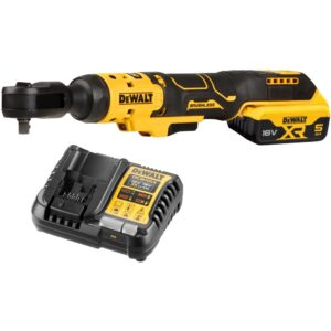 Аккумуляторный угловой гайковерт DEWALT DCF513P1, 18 В, 95 Нм, 250 об/мин, с АКБ 5 Ач и ЗУ (DCF513P1N-XJ), арт. DCF513P1N-XJ