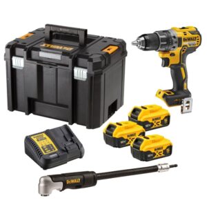 Аккумуляторная дрель-шуруповерт DEWALT DCD791P3A, 18 В, 2000 об/мин, с 3 АКБ 5 Ач и ЗУ, в кейсе TSTAK (DCD791P3A-QW), арт. DCD791P3A-QW