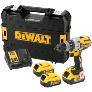 Дрель-шуруповерт DEWALT DCD996P3, 18 В, 2250 об/мин, 38250 уд/мин, с 3 АКБ 5 Ач и ЗУ, в кейсе TSTAK (DCD996P3-QW), арт. DCD996P3-QW