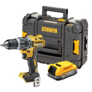 Ударная дрель-шуруповерт DEWALT DCD796E1T, 18 В, 2000 об/мин, 34000 уд/мин, с АКБ 1.7 Ач, в кейсе TSTAK (DCD796E1T-QW), арт. DCD796E1T-QW
