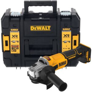 Аккумуляторная угловая шлифмашина DEWALT DCG407NT, 18 В, 125 мм, 9000 об/мин, без АКБ и ЗУ, в кейсе TSTAK (DCG407NT-XJ), арт. DCG407NT-XJ