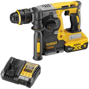 Аккумуляторный перфоратор DEWALT DCH274P1, 18 В, 2.1 Дж, 4600 уд/мин, с АКБ 5 Ач и ЗУ (DCH274P1N-XJ), арт. DCH274P1N-XJ