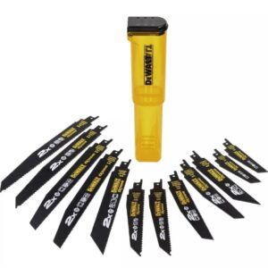 Полотно для сабельной пилы DEWALT DT2441L, по дереву и металлу, 12 шт. (DT2441L-QZ), арт. DT2441L-QZ