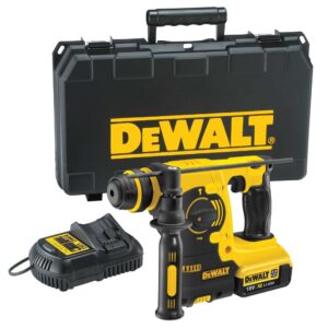 Аккумуляторный перфоратор DEWALT, 18 В, 2.1 Дж, 4500 уд/мин, с АКБ 4 Ач и ЗУ, в кейсе, арт. DCH253M1