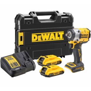 Аккумуляторный гайковерт DEWALT, 18 В, 610 Нм, 3550 уд/мин, с 2 АКБ 2 Ач и ЗУ, в кейсе TSTAK, арт. DCF921D2T