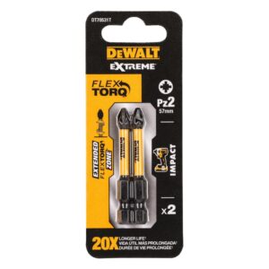 Бита DEWALT PZ2, 57 мм, HEX, 2 шт. (DT70531T-QZ), арт. DT70531T-QZ