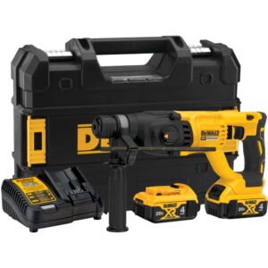 Аккумуляторный перфоратор DEWALT DCH133M2, 20 В, 2.6 Дж, 5500 уд/мин, с 2 АКБ 4 Ач и ЗУ, в кейсе TSTAK (DCH133M2-A9), арт. DCH133M2-A9