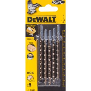 Пилка для лобзика DEWALT EXTREME PRECISION CUT, по дереву, 5 шт. (DT2213-QZ), арт. DT2213-QZ