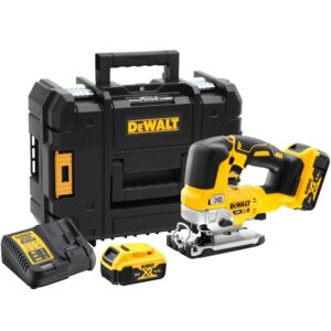 Аккумуляторный лобзик DEWALT DCS334P2, 18 В, 3200 ход/мин, 26 мм, с 2 АКБ 5 Ач и ЗУ, в кейсе TSTAK (DCS334P2-QW), арт. DCS334P2-QW