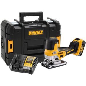 Аккумуляторный лобзик DEWALT DCS335P1T, 18 В, 3200 ход/мин, 26 мм, с АКБ 5 Ач и ЗУ, в кейсе TSTAK (DCS335P1NT-XJ), арт. DCS335P1NT-XJ