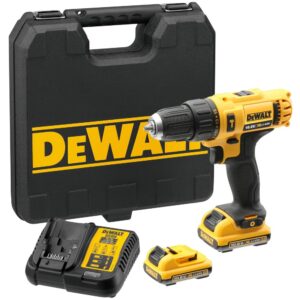 Аккумуляторная ударная дрель-шуруповерт DEWALT DCD716D2, 10.8 В, 1500 об/мин, 22500 уд/мин, с 2 АКБ 2 Ач и ЗУ, в кейсе (DCD716D2-QW), арт. DCD716D2-QW