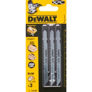 Пилка для лобзика DEWALT EXTREME PRECISION CUT DT2217, по дереву биметаллическая, BiM, 100 x 75 x 2.5 x 30 мм, T101BF, 3 шт., арт. DT2217-QZ