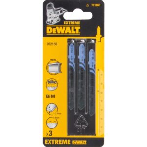 Пилка для лобзика DEWALT EXTREME DT2156, по металлу, BiM, 76 x 51 x 0.8 x 2.5 мм, T118GF, 3 шт., арт. DT2156-QZ