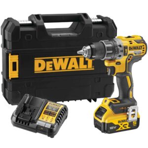 Аккумуляторная дрель-шуруповерт DEWALT DCD791P1, 18 В, 2000 об/мин, с АКБ 5 Ач и ЗУ, в кейсе TSTAK (DCD791P1NT-XJ), арт. DCD791P1NT-XJ