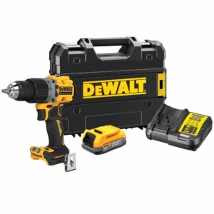 Ударная дрель-шуруповерт DEWALT DCD805E1T, 18 В, 2000 об/мин, 34000 уд/мин, с АКБ 1.7 Ач и ЗУ, в кейсе TSTAK (DCD805E1T-QW), арт. DCD805E1T-QW