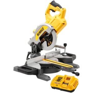 Аккумуляторная торцовочная пила DEWALT DCS777X1, 54 В, 216 мм, 6300 об/мин, с АКБ 3 Ач и ЗУ (DCS777X1N-XJ), арт. DCS777X1N-XJ