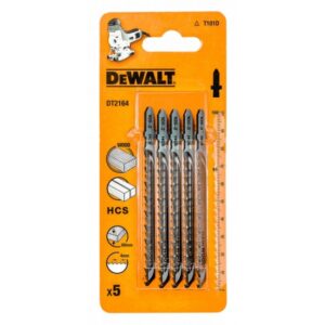 Пилка для лобзика по дереву из высокоуглеродистой стали DEWALT DT2164, HCS, 100 x 68 x 4.0 x 60 мм, T101D, 5 шт., арт. DT2164-QZ
