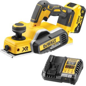 Аккумуляторный рубанок DEWALT DCP580P1, 18 В, 15000 об/мин, 82 мм, с АКБ 5 Ач и ЗУ (DCP580P1N-XJ), арт. DCP580P1N-XJ