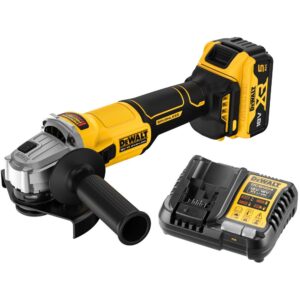 Аккумуляторная угловая шлифмашина DEWALT DCG407P1, 18 В, 125 мм, 9000 об/мин, с АКБ 5 Ач и ЗУ (DCG407P1N-XJ), арт. DCG407P1N-XJ