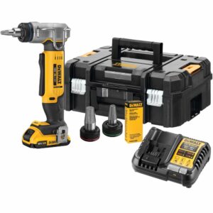 Аккумуляторный расширитель для труб DEWALT DCE400D1T, 18 В, 60 ход/мин, до 25 мм, с АКБ 2 Ач и ЗУ, в кейсе TSTAK, арт. DCE400D1NT-XJ