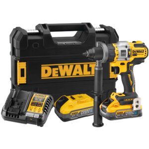 Аккумуляторная ударная дрель-шуруповерт DEWALT DCD999H2T, 18 В, 2250 об/мин, 38250 уд/мин, с 2 АКБ 5 Ач и ЗУ, в кейсе TSTAK, арт. DCD999H2T-QW