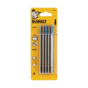 Пилка для лобзика DEWALT DT2085, по металлу HSS 132 x 108 x 1.2 x 3 мм, T318A, 5 шт., арт. DT2085-QZ