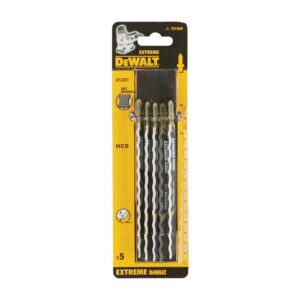 Пилка для лобзика DEWALT EXTREME DT2201, по мягким материалам, HCS, нож волнистый, 152 x 125 x 100 мм, T313AW, 5 шт., арт. DT2201-QZ