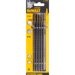 Пилка для лобзика DEWALT EXTREME DT2084, по сэндвич-панелям, BiM, 1180 x 148 x 2 x 120 мм, T718BF, 5 шт., арт. DT2084-QZ