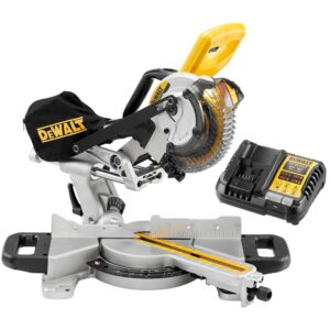 Аккумуляторная торцовочная пила DEWALT DCS365P1, 18 В, 184 мм, 3750 об/мин, с АКБ 5 Ач и ЗУ (DCS365P1N-XJ), арт. DCS365P1N-XJ