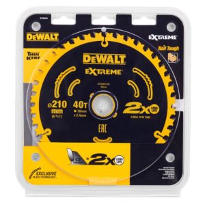 Диск пильный по дереву DEWALT EXTREME 210х30х2.4 мм (DT20433-QZ), арт. DT20433-QZ