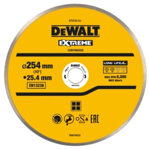 Отрезной алмазный диск DEWALT DT3733, по плитке, 254х25.4х1.6 мм (DT3733-XJ), арт. DT3733-XJ