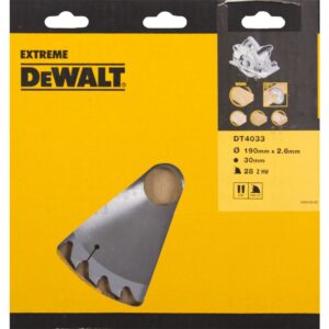 Пильный диск DEWALT EXTREME WORKSHOP DT4033, 190/30, арт. DT4033-QZ
