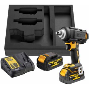 Аккумуляторный гайковерт DEWALT DCF891P2G, 18 В, 1084 Нм, 3250 уд/мин, с 2 АКБ 5 Ач и ЗУ, в чехле (DCF891P2G-QW), арт. DCF891P2G-QW